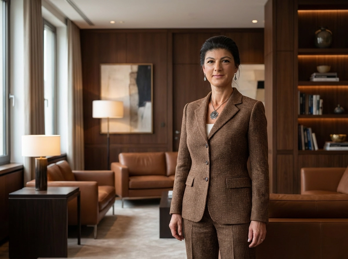 Designer Anzug Braun