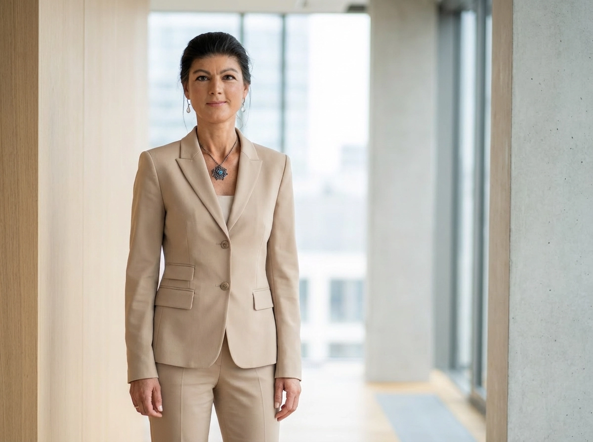 Moderner Designer Anzug Beige